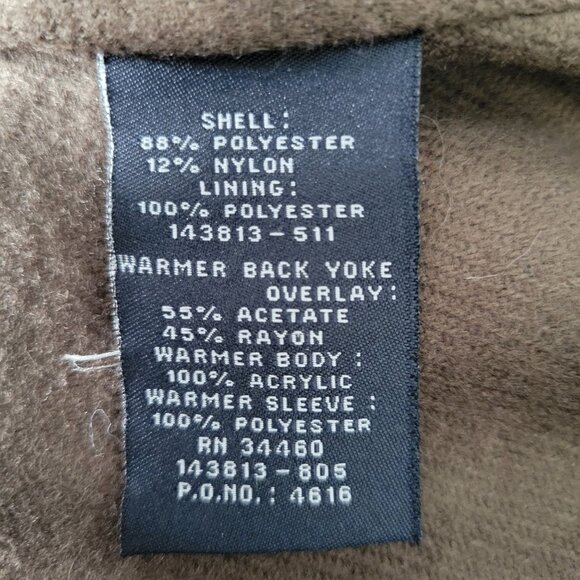 Vintage London Fog Hooded Trench Coat Women’s Plus 24W Tan, Faux Suede Insulated - Picture 12 of 12